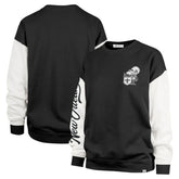 New Orleans Saints '47 Women's Double Header Rise Andie Pullover Sweatshirt - Black - 47 brand