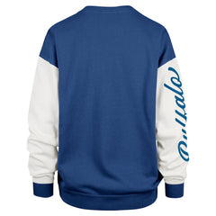 Buffalo Bills '47 Women's Double Header Rise Andie Pullover Sweatshirt - Royal - 47 brand