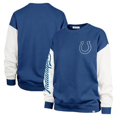 Indianapolis Colts '47 Women's Double Header Rise Andie Pullover Sweatshirt - Royal - 47 brand