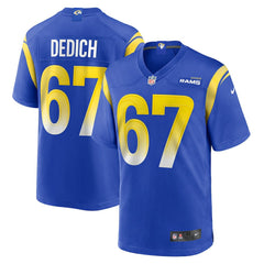Justin Dedich Los Angeles Rams Game Jersey - Royal - Nike