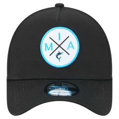 Miami Marlins New Era 9FORTY A-Frame Adjustable Hat Outlet