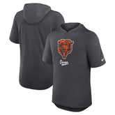 Chicago Bears Tri-Blend Performance Hoodie T-Shirt - Anthracite - Nike