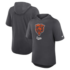 Chicago Bears Tri-Blend Performance Hoodie T-Shirt - Anthracite - Nike