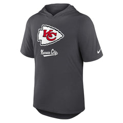 Kansas City Chiefs Tri-Blend Performance Hoodie T-Shirt - Anthracite - Nike