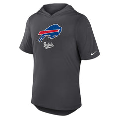 Buffalo Bills Tri-Blend Performance Hoodie T-Shirt - Anthracite - Nike