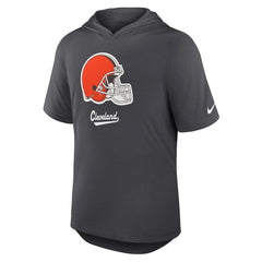 Cleveland Browns Tri-Blend Performance Hoodie T-Shirt - Anthracite - Nike