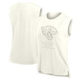 Jacksonville Jaguars Women's Studio Embrace Tank Top - Cream - Fanatics