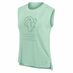Los Angeles Rams Women's Studio Embrace Tank Top - Mint - Fanatics
