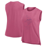 Minnesota Vikings Women's Studio Embrace Tank Top - Pink - Fanatics