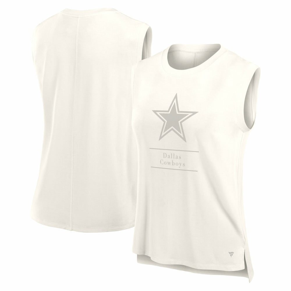Dallas Cowboys Women's Studio Embrace Tank Top - Cream - Fanatics