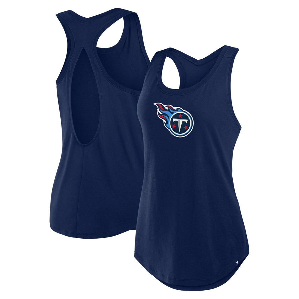 Tennessee Titans Women's Iron Fan Tank Top - Navy - Fanatics