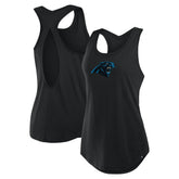 Carolina Panthers Women's Iron Fan Tank Top - Black - Fanatics
