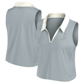 Philadelphia Eagles Women's Studio Wellness V-Neck Tank Top - Gray - Fanatics