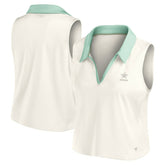 Dallas Cowboys Women's Studio Wellness V-Neck Tank Top - Cream - Fanatics