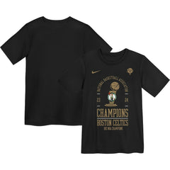 Nike Boston Celtics Preschool 18-Time NBA Finals Champions Locker Room T-Shirt Black