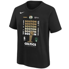 Nike Boston Celtics Youth 2024 NBA Finals Champions Expressive T-Shirt Black