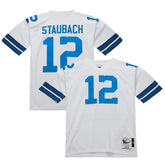Roger Staubach Dallas Cowboys 1975 Authentic Throwback Retired Player Jersey - White - Mitchell & Ness