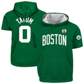 Fanatics Jayson Tatum Boston Celtics Big & Tall Short Sleeve Hoodie Kelly Green