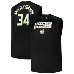 Giannis Antetokounmpo Milwaukee Bucks Profile Big & Tall Player Muscle Tank Black
