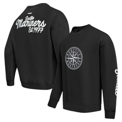 Seattle Mariners Pro Standard Paint The City Dropped Shoulder Pullover Sweatshirt Outlet