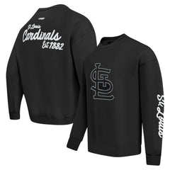 St. Louis Cardinals Pro Standard Paint The City Dropped Shoulder Pullover Sweatshirt Outlet