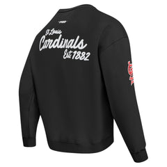 St. Louis Cardinals Pro Standard Paint The City Dropped Shoulder Pullover Sweatshirt Outlet