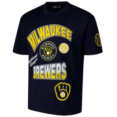 Milwaukee Brewers Pro Standard Turn It Up Dropped Shoulder T-Shirt Near Me