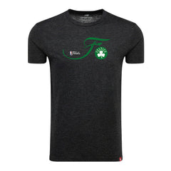 Boston Celtics Sportiqe Unisex 2024 NBA Finals Super Soft Comfy Tri-Blend T-Shirt Heather Black