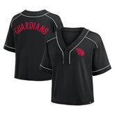 Cleveland Guardians Fanatics Women's Oversized Champ Game Cropped V-Neck T-Shirt Online