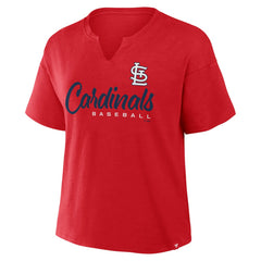 St. Louis Cardinals Fanatics Women's Fan Fave Stadium Slub Boxy T-Shirt Discount