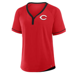 Cincinnati Reds Fanatics Women's League Diva Star Raglan V-Neck T-Shirt Near Me