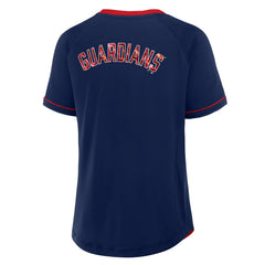 Cleveland Guardians Fanatics Women's League Diva Star Raglan V-Neck T-Shirt for sale