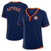 Houston Astros Fanatics Women's League Diva Star Raglan V-Neck T-Shirt Sale