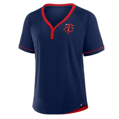 Minnesota Twins Fanatics Women's League Diva Star Raglan V-Neck T-Shirt Near Me