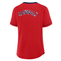 St. Louis Cardinals Fanatics Women's League Diva Star Raglan V-Neck T-Shirt Near Me