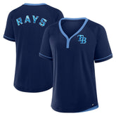 Tampa Bay Rays Fanatics Women's League Diva Star Raglan V-Neck T-Shirt for sale