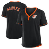 Baltimore Orioles Fanatics Women's League Diva Star Raglan V-Neck T-Shirt Discount