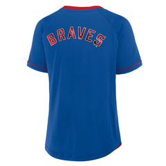 Atlanta Braves Fanatics Women's Cooperstown Collection League Diva Raglan V-Neck T-Shirt Near Me