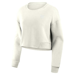 New York Yankees Fanatics Women's Studio Cropped Pullover Sweatshirt Discount