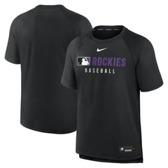 Colorado Rockies Nike Authentic Collection Pregame Raglan Dri-FIT T-Shirt Sale