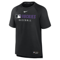Colorado Rockies Nike Authentic Collection Pregame Raglan Dri-FIT T-Shirt Sale