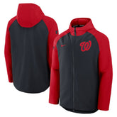Washington Nationals Nike Authentic Collection Raglan Performance Full-Zip Jacket for sale