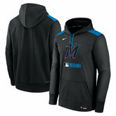Miami Marlins Nike Authentic Collection Performance Pullover Hoodie Sale