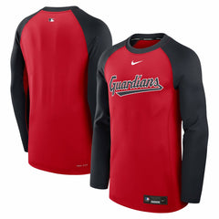 Cleveland Guardians Nike Authentic Collection Game Time Raglan Dri-FIT Long Sleeve T-Shirt Outlet