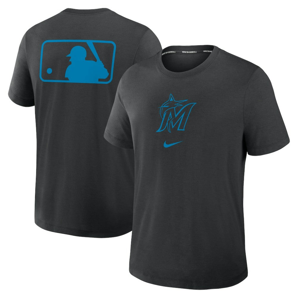 Miami Marlins Nike Authentic Collection Early Work Tri-Blend Dri-FIT T-Shirt for sale