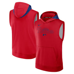 Philadelphia Phillies Nike Authentic Collection Dri-FIT Sleeveless Hoodie Discount