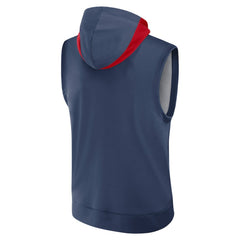 Atlanta Braves Nike Authentic Collection Dri-FIT Sleeveless Hoodie Outlet