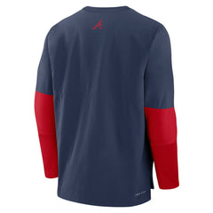 Atlanta Braves Nike Authentic Collection Player Dri-FIT Lightweight Pullover Outlet