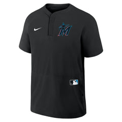 Miami Marlins Nike Authentic Collection Raglan Short Sleeve Windshirt Online