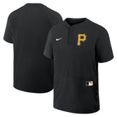 Pittsburgh Pirates Nike Authentic Collection Raglan Short Sleeve Windshirt Discount